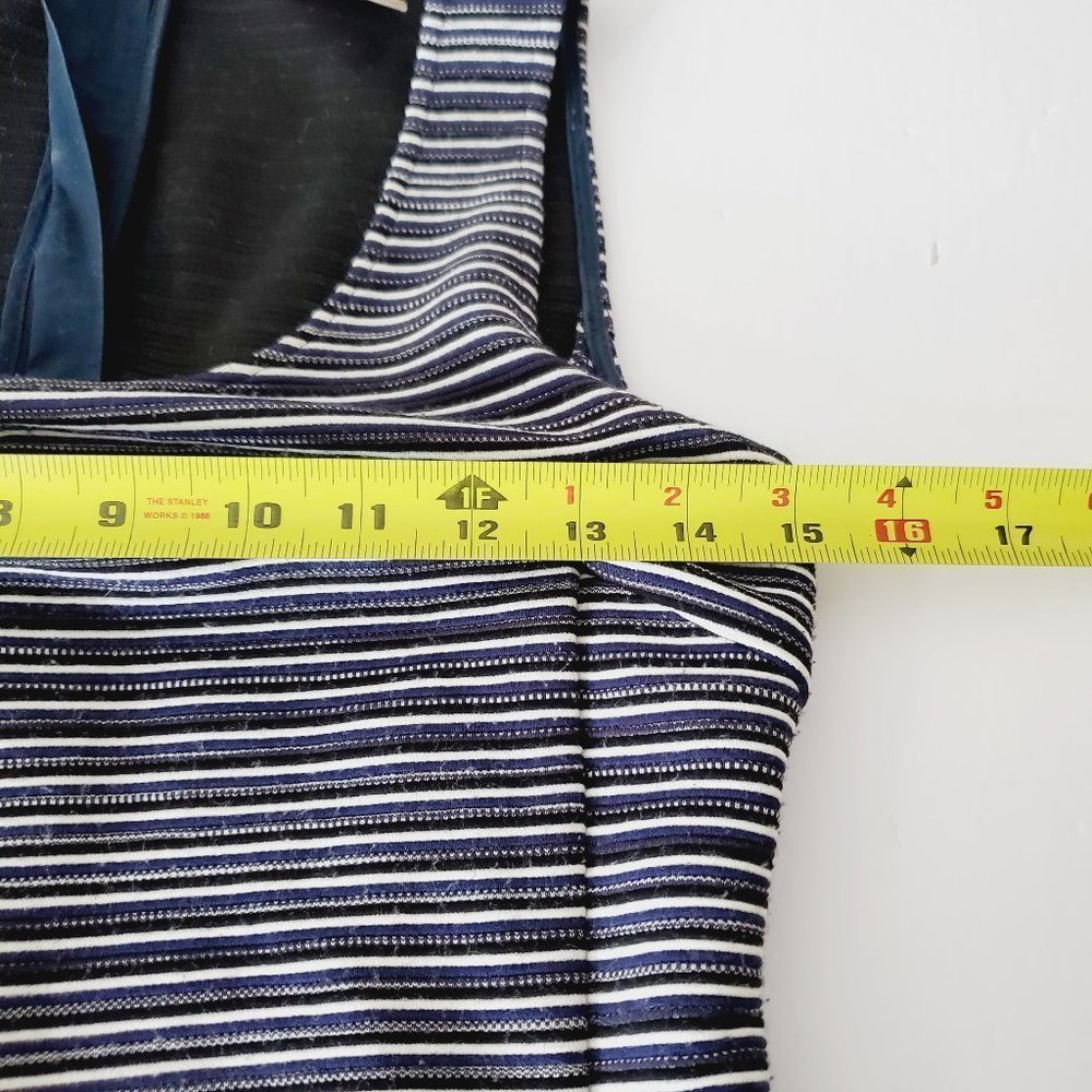 BANANA REPUBLIC Striped Fit & Flare Retro Dress - Picture 8 of 12